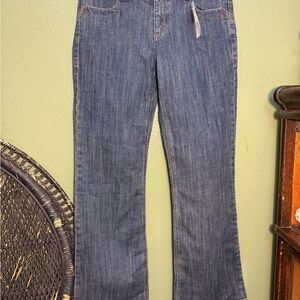 CAbi Women's Boot Cut Jeans in Denim Blue